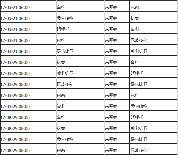 20XX年足彩对阵